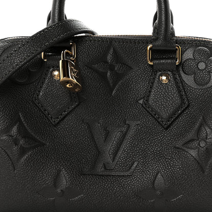 Louis Vuitton Shimmery Empreinte Monogram Giant Speedy Bandouliere 20  Gun Metal 7 of 10