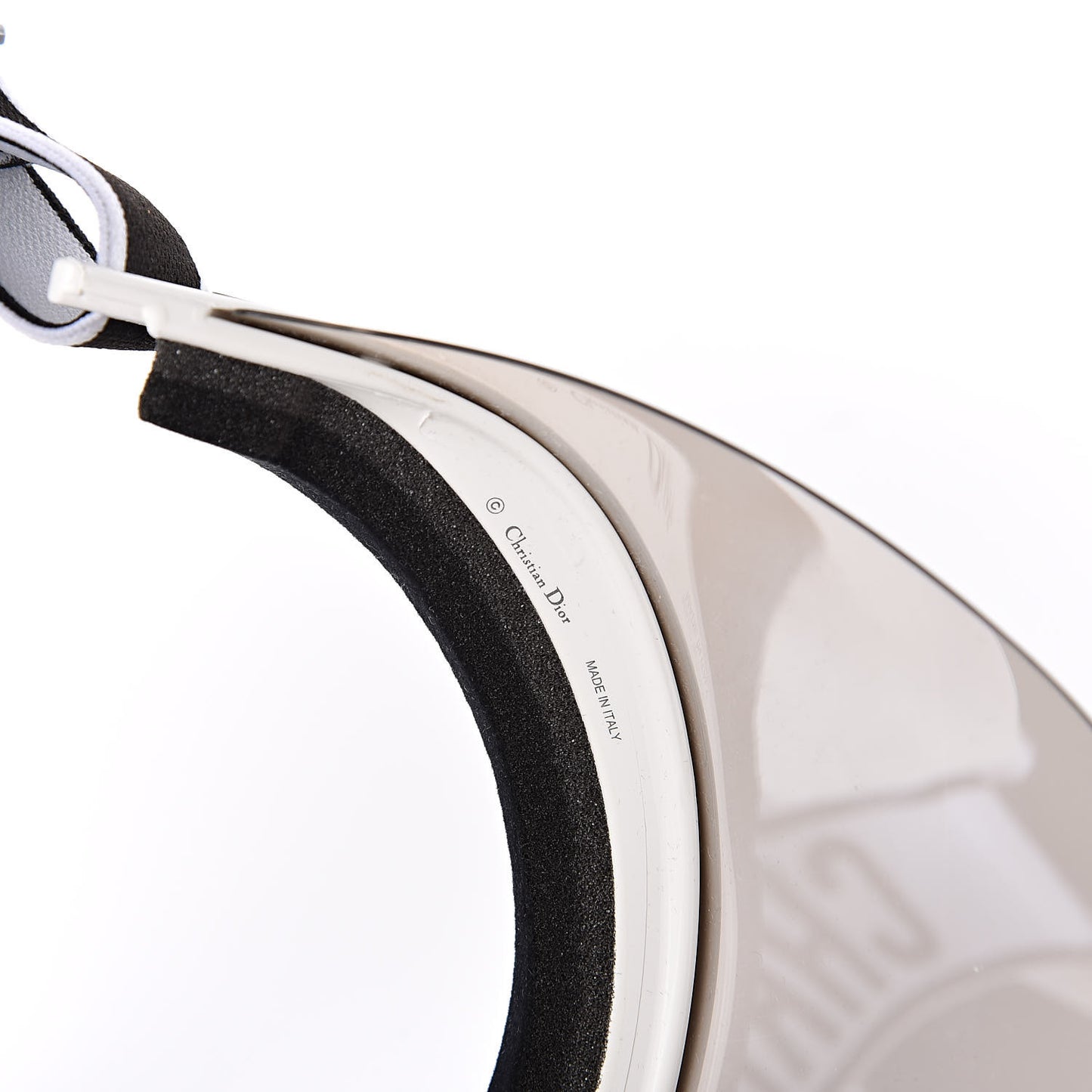 Mirrored DiorClub1 Sun Visor Silver