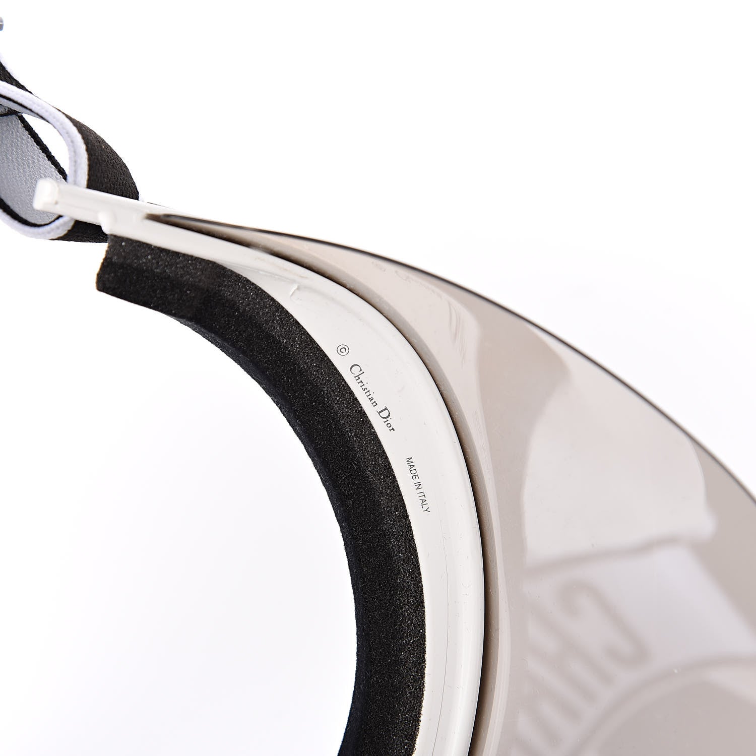 Christian Dior Mirrored DiorClub1 Sun Visor Silver 5 of 6