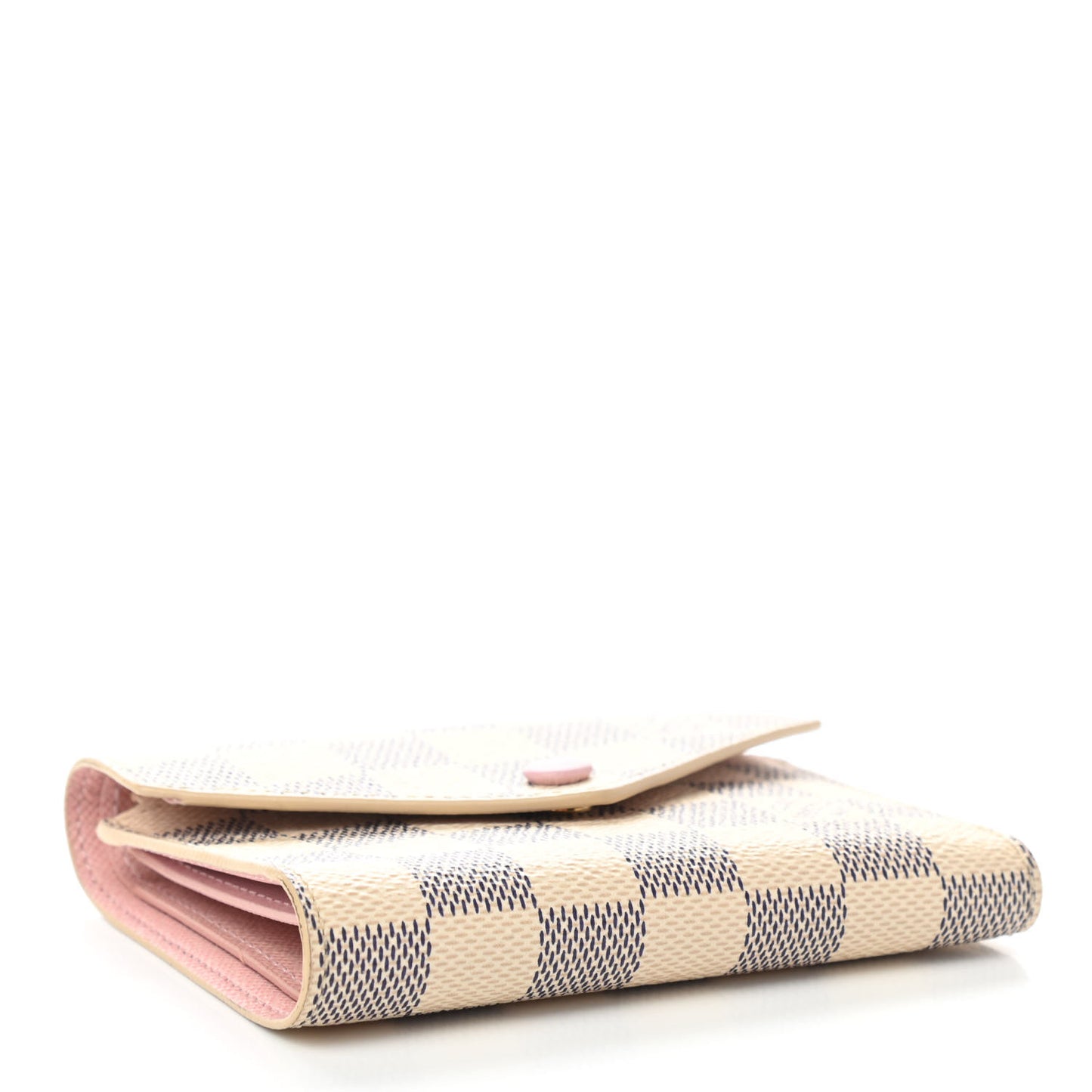 Damier Azur Victorine Wallet Rose Ballerine