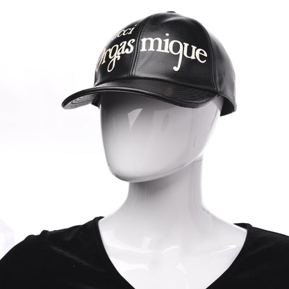 Gucci Calfskin Orgasmique Print Baseball Hat Black 2 of 8