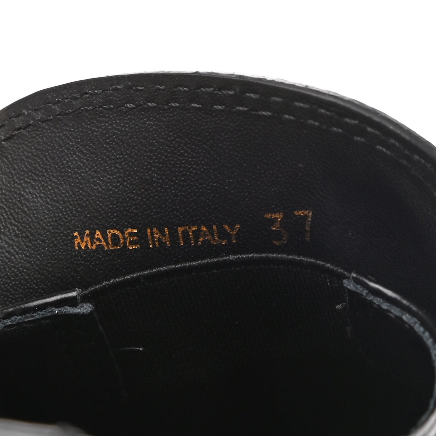 Spazzolato Metal Triangle Logo 50mm Loafers 37 Black