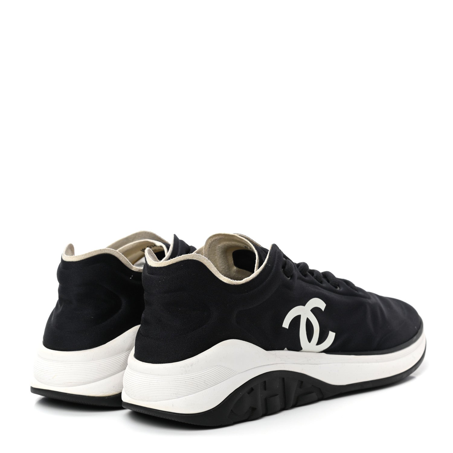 Chanel Lycra CC Sneakers 41 Black 4 of 6