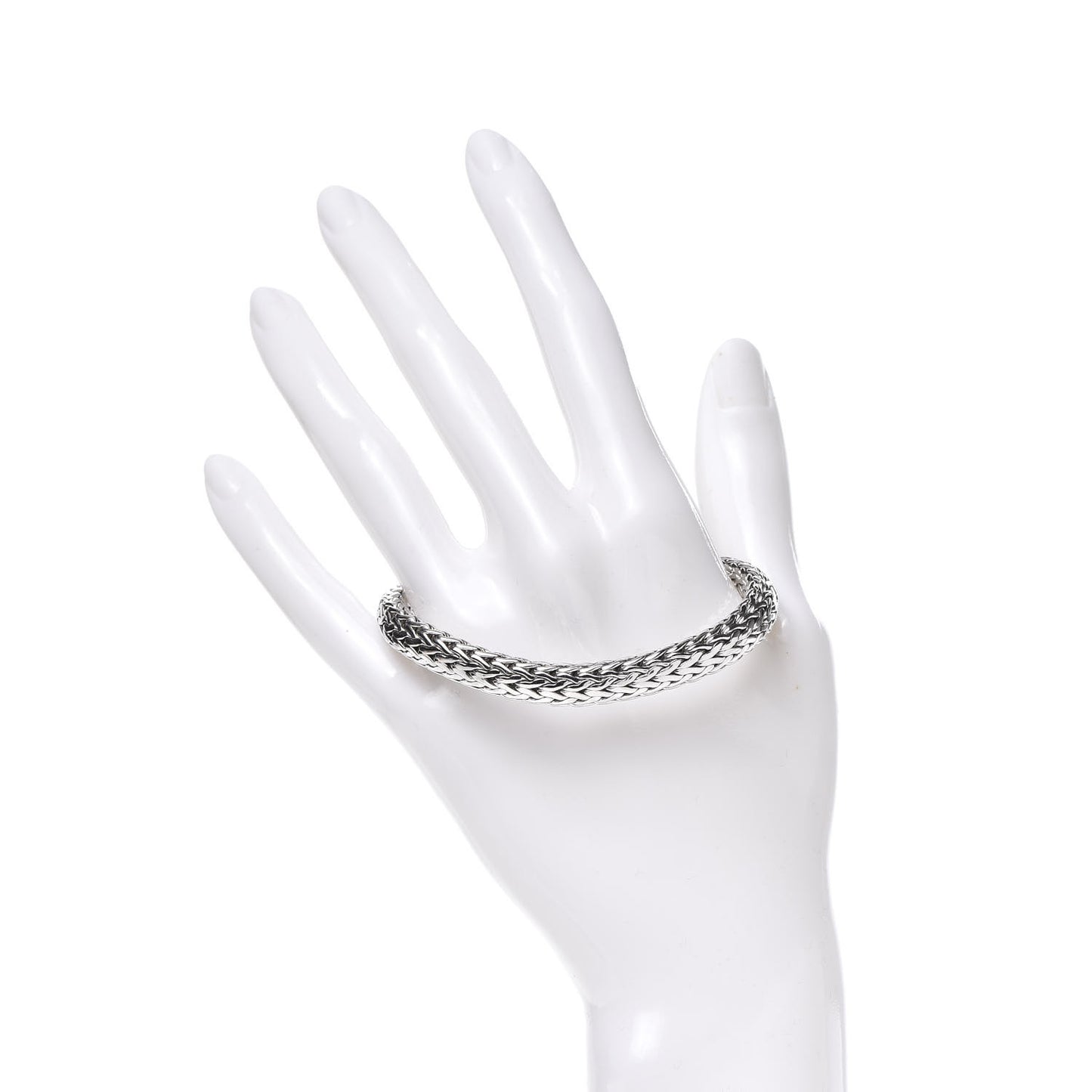 Sterling Silver Diamond 7.5mm Classic Chain Bracelet