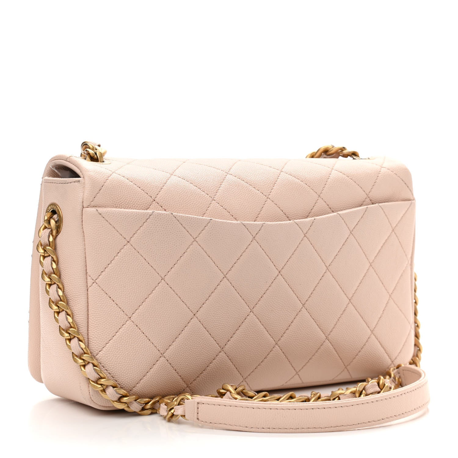 Chanel Caviar Quilted Medium Fashion Therapy Flap Beige 3 of 14