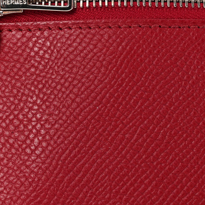 Hermes Epsom Bearn Gusset Wallet Rubis 9 of 11