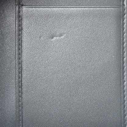 Christian Dior Metallic Grained Calfskin Cannage Diorama Elancee Wallet Silver 8 of 8