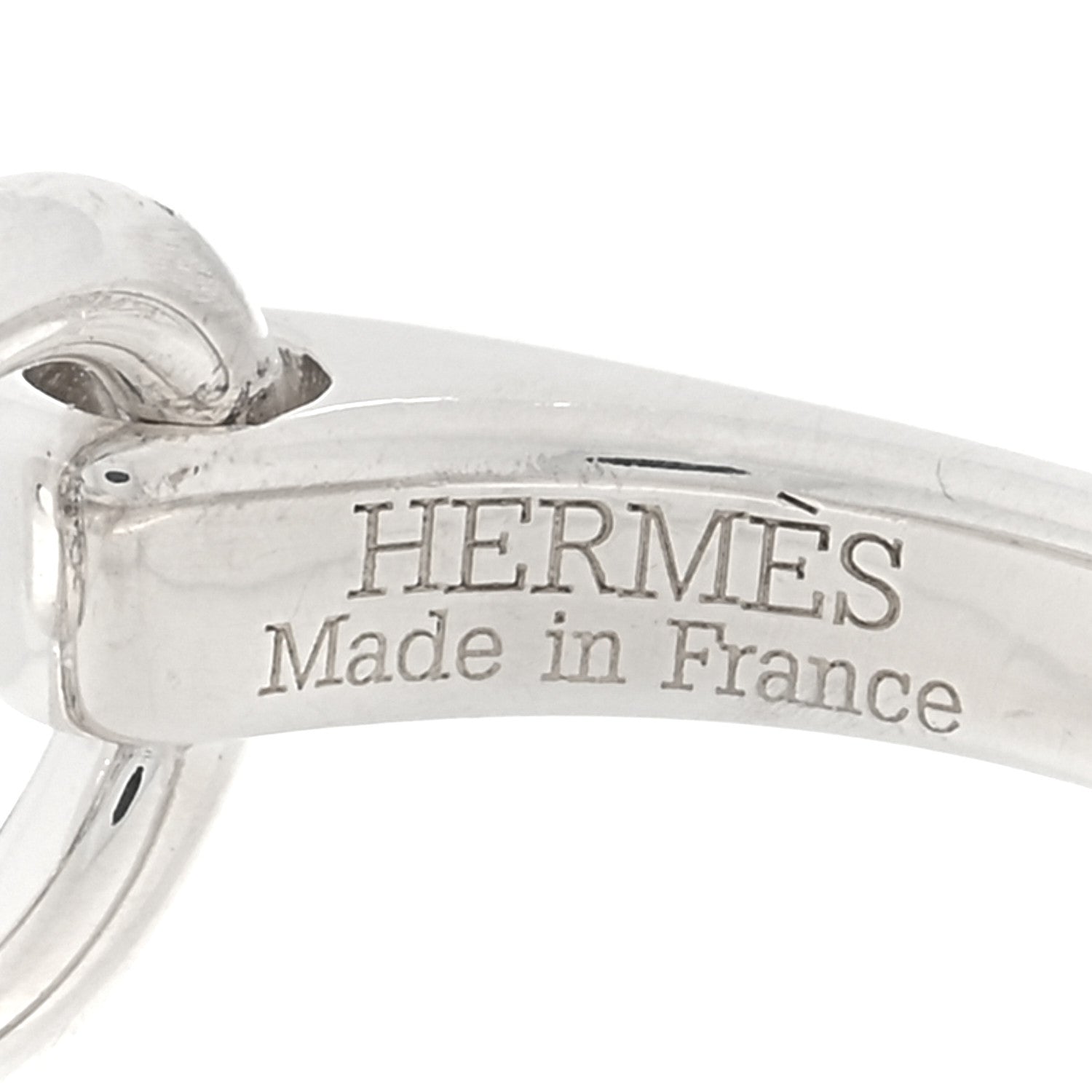 Hermes Sterling Silver PM Galop Ring 56 7.5 4 of 5