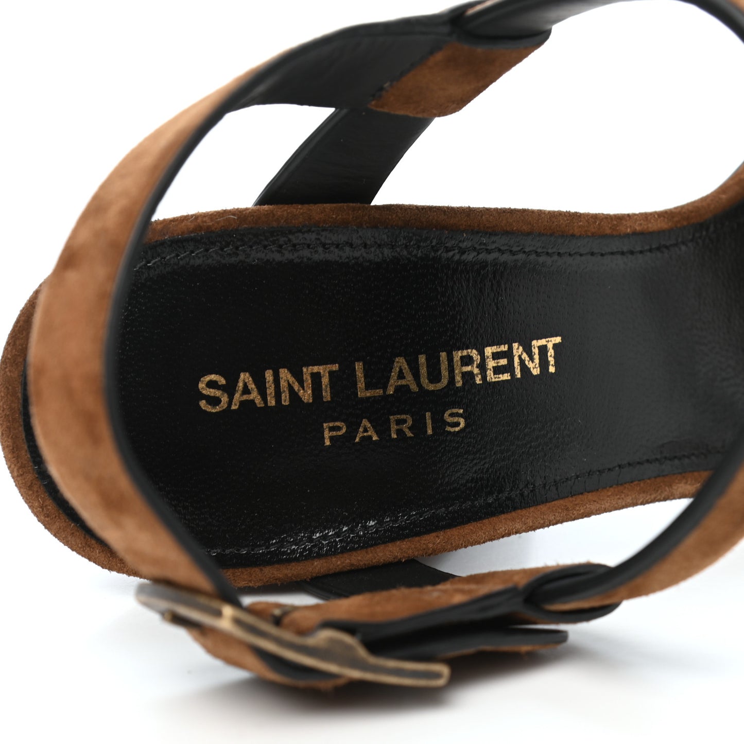 Suede Oak 100 Ankle Strap Sandals 37.5 Land