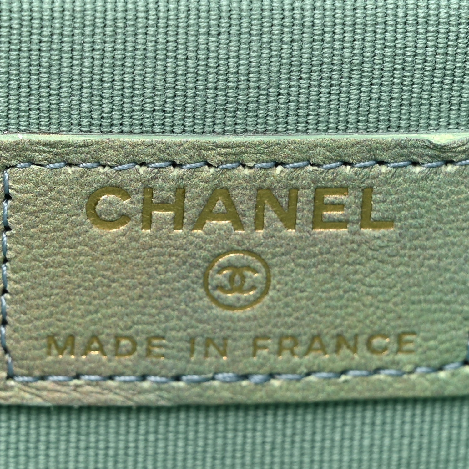 Chanel Lambskin Quilted Ombre Small Top Handle Vanity Case With Chain Blue Green 6 of 11