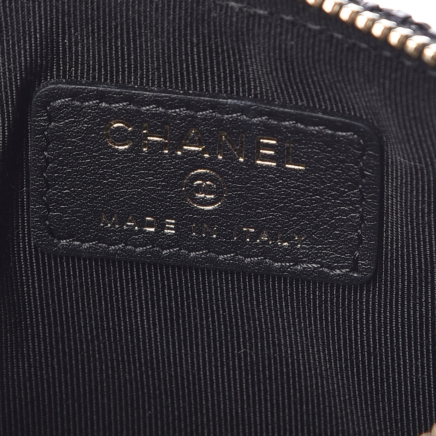 Chanel Woven Straw Raffia Deauville Cosmetic Pouch Black 6 of 8