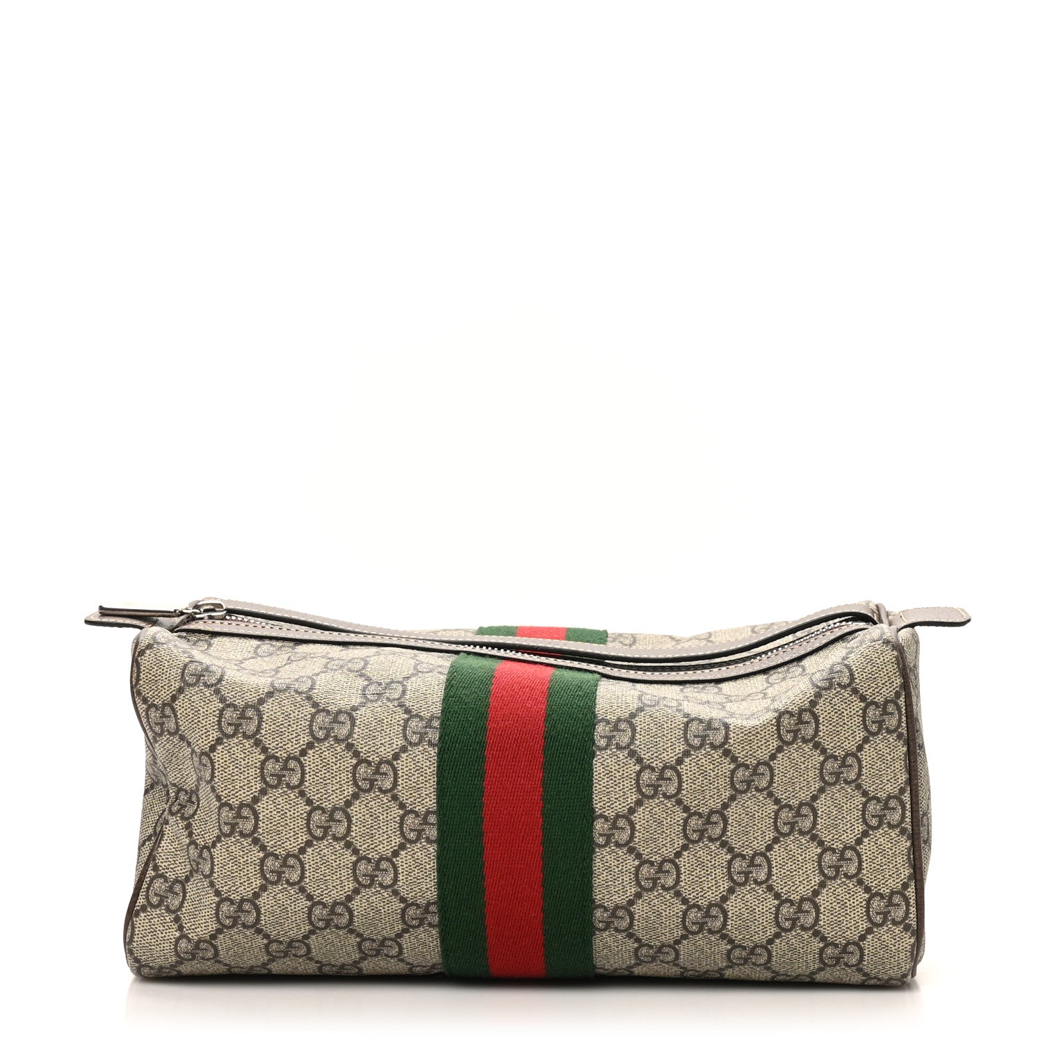 Gucci Monogram Web Cosmetic Case Beige Ebony New Acero 1 of 9