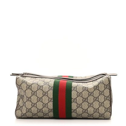Gucci Monogram Web Cosmetic Case Beige Ebony New Acero 1 of 9
