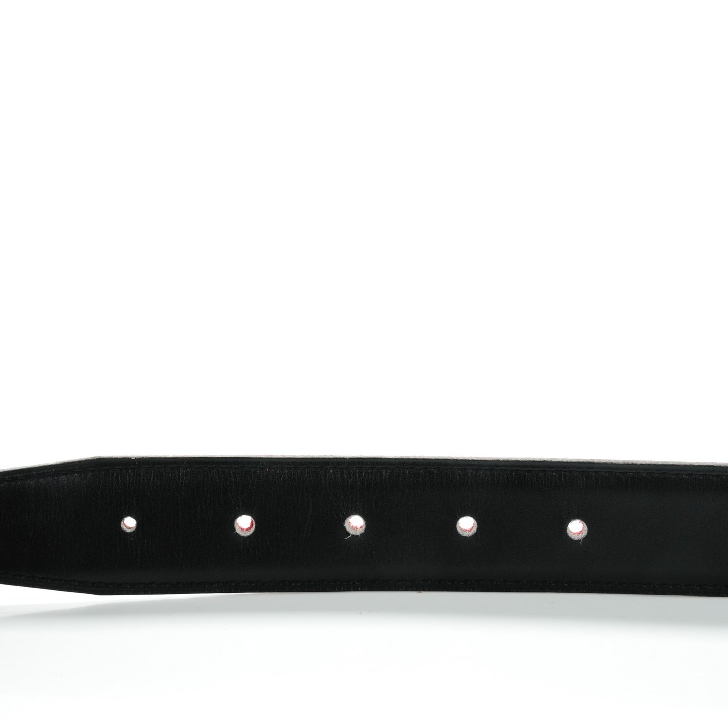 Box Courchevel 32mm Belt Strap 70 Black Rouge Grarance