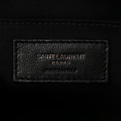 Saint Laurent Calfskin Matelasse Monogram Monochrome Lou Camera Bag Black 6 of 10