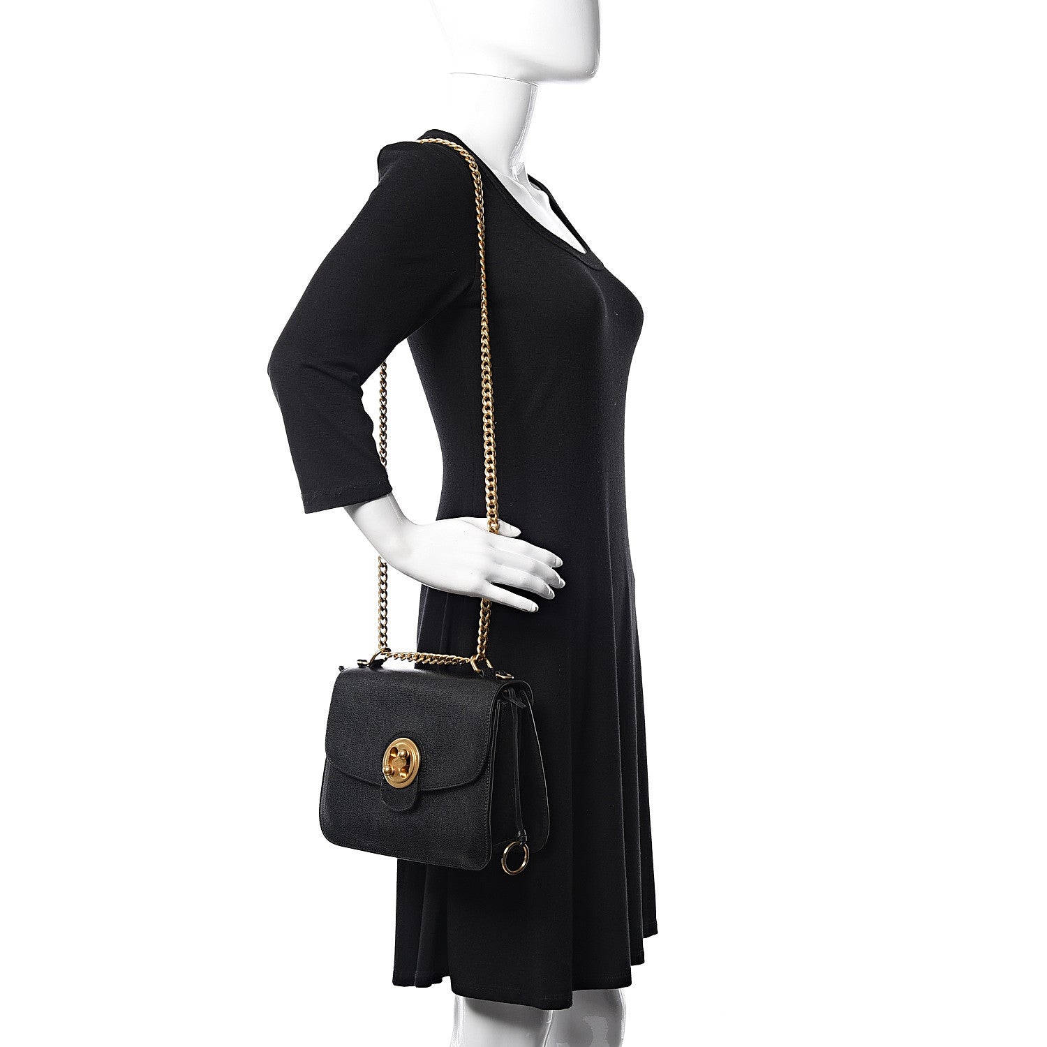 Chloe Goatskin Medium Mily Shoulder Bag Black 2 of 12