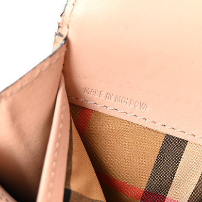 Burberry Calfskin Perforated Halton Wallet Pale Fawn Pink 7 of 7