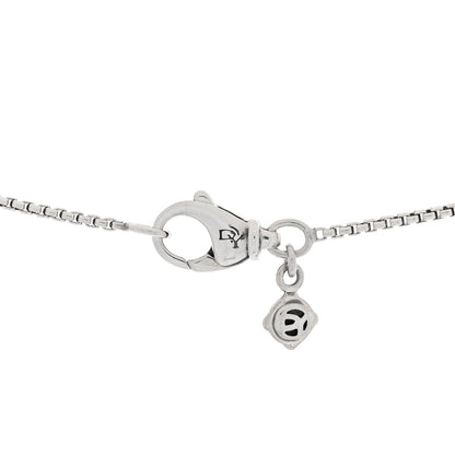 David Yurman Sterling Silver Diamond Black Onyx 10mm Petite Cable Wrap Pendant Necklace 3 of 3