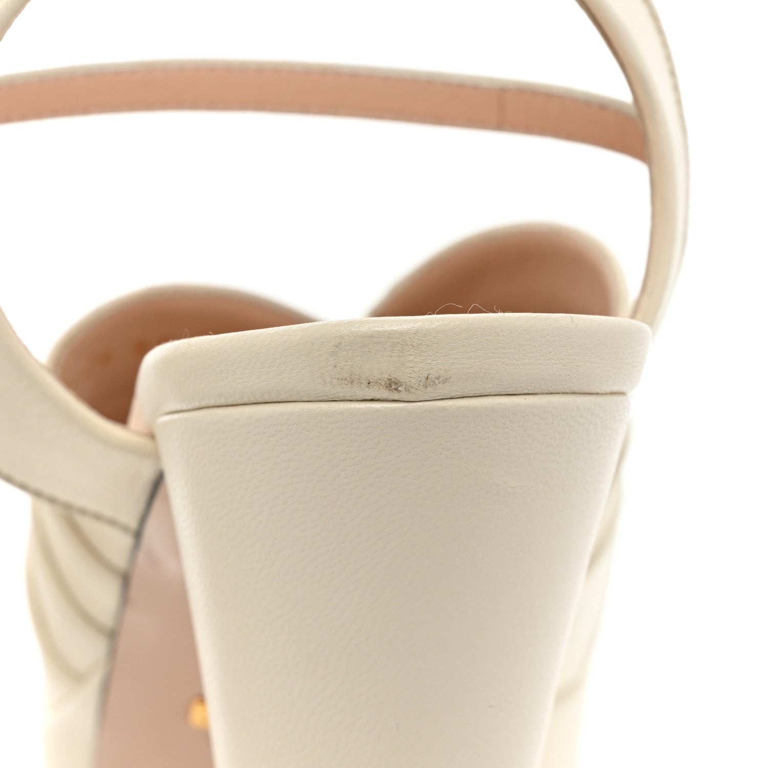 Gucci Malaga Kid Keyla Platform 60/155mm Slingback Sandals 41 Mystic White 18 of 19
