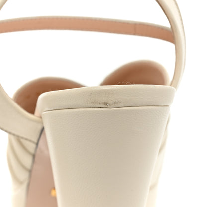Gucci Malaga Kid Keyla Platform 60/155mm Slingback Sandals 41 Mystic White 18 of 19