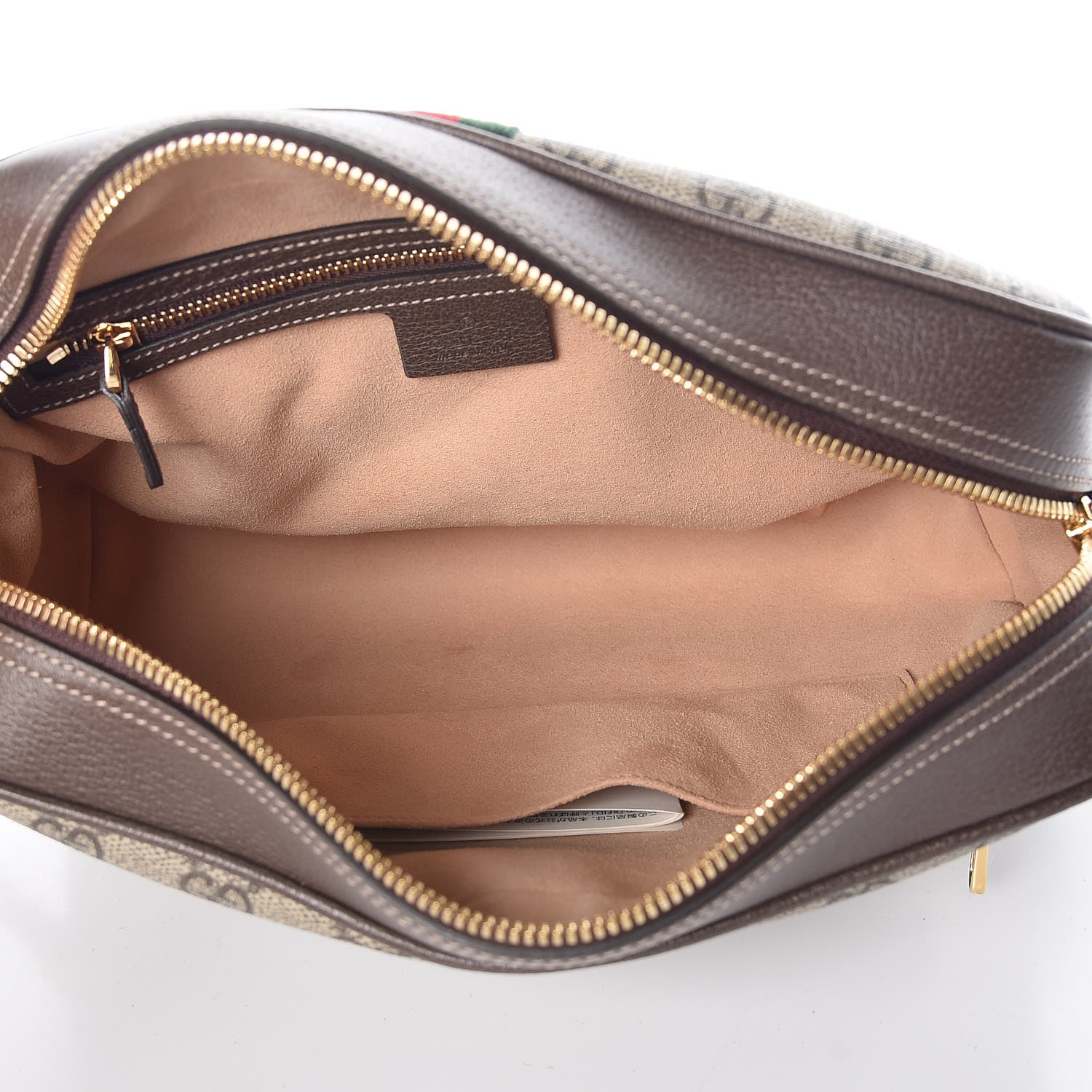 Gucci GG Supreme Monogram Web Small Ophidia Shoulder Bag Brown 7 of 10