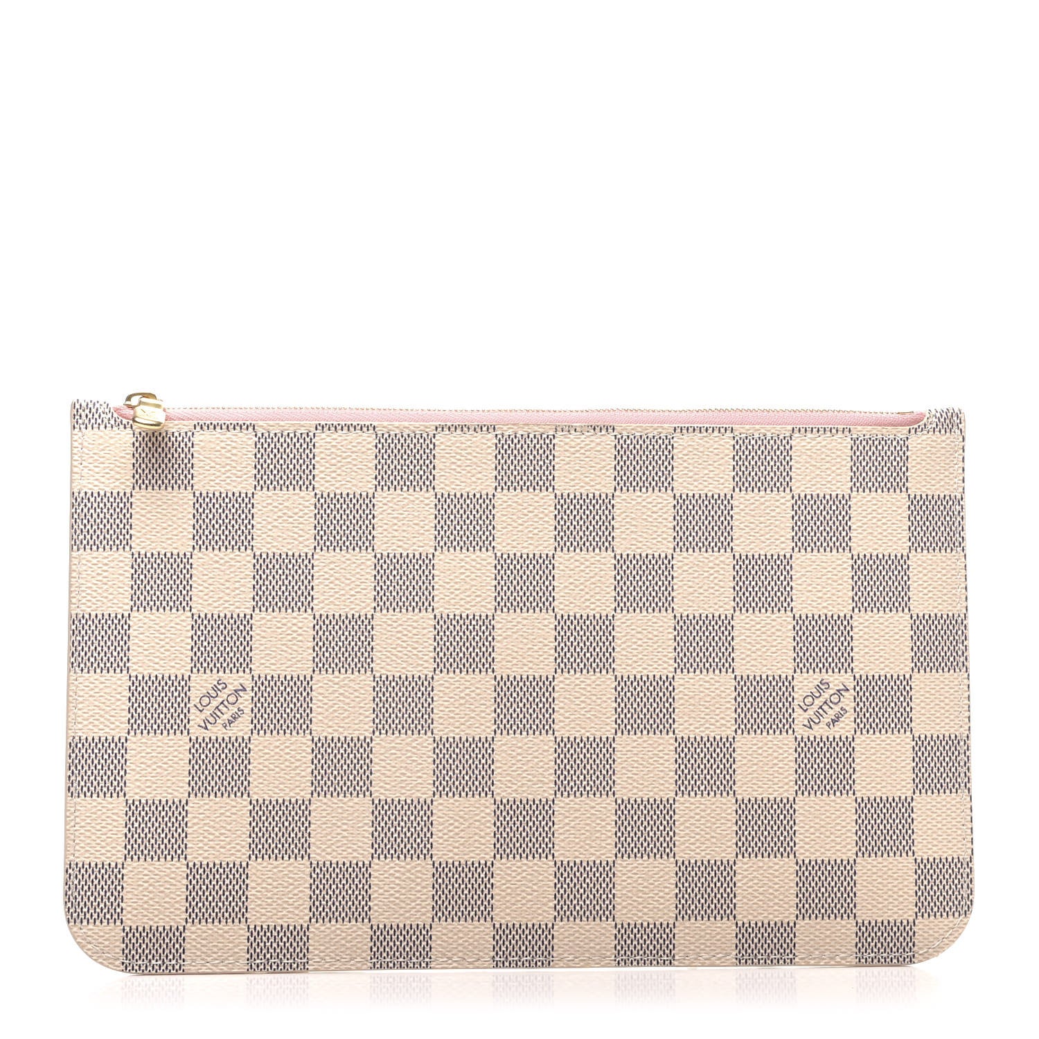 Louis Vuitton Damier Azur Neverfull MM GM Pochette Rose Ballerine 1 of 6