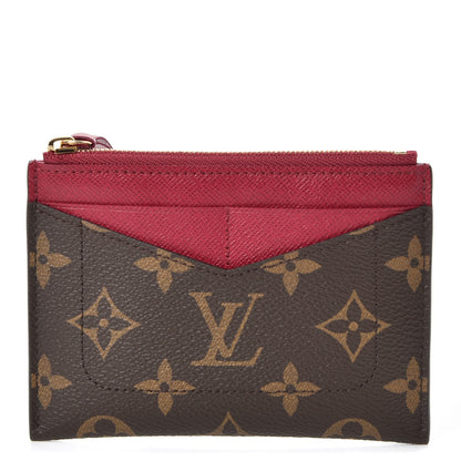 Louis Vuitton Monogram Zipped Card Holder Fuchsia 1 of 7