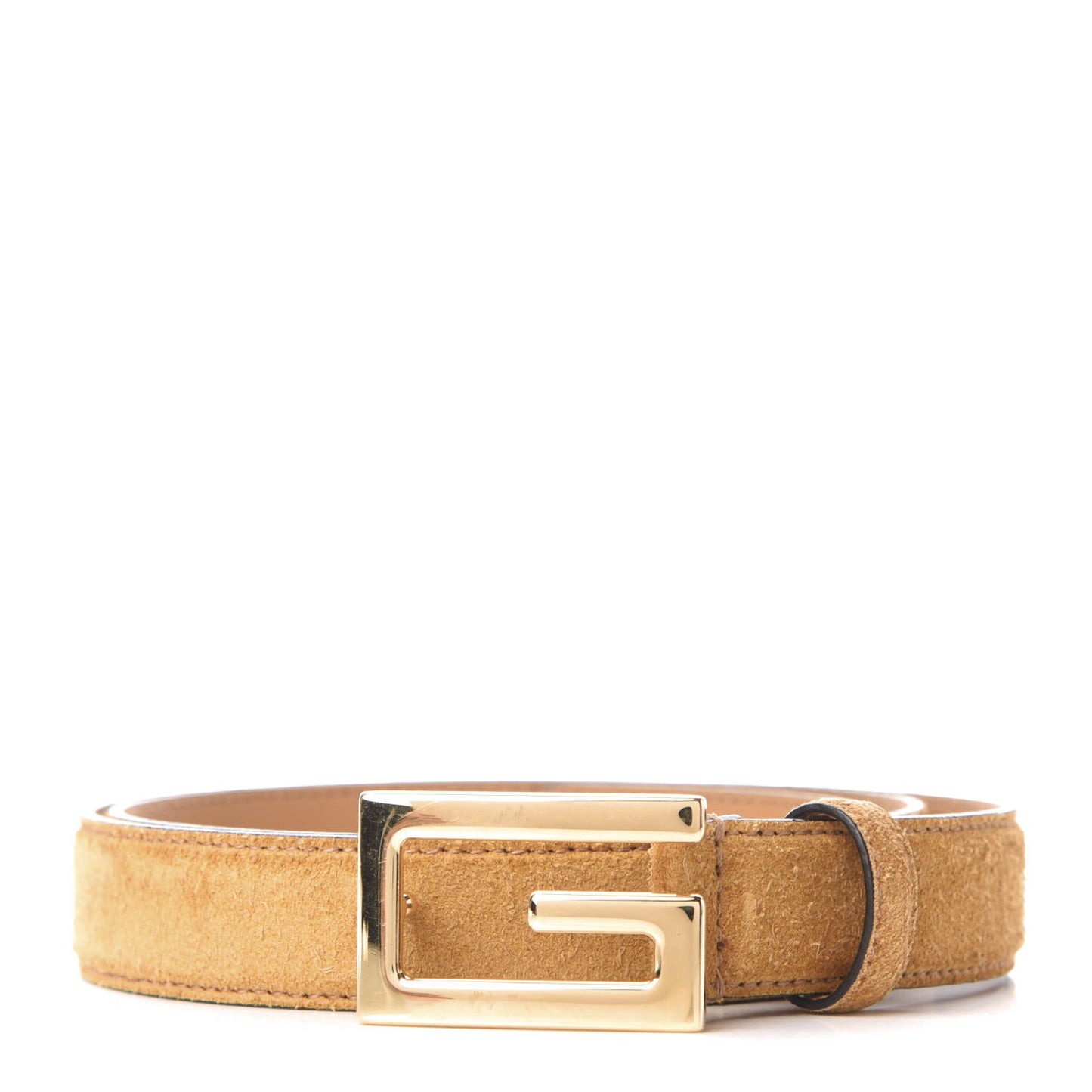 Suede Icaro G Cube 25mm Belt 90 36 Light Cognac