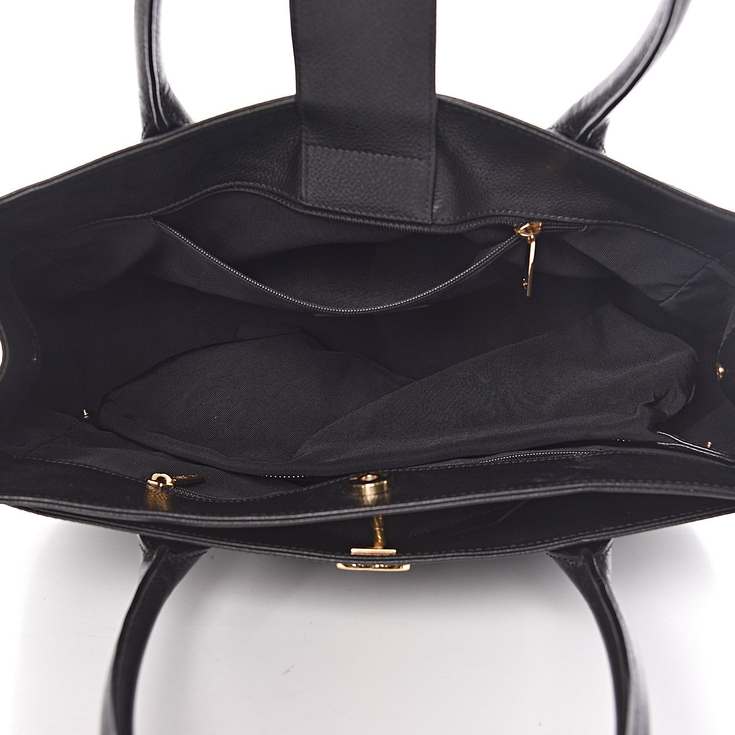 Chanel Calfskin Small Cerf Executive Shopper Tote Black 5 of 12
