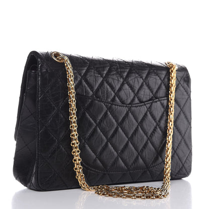 Chanel Aged Calfskin Quilted 50th Anniversary 2.55 Reissue 226 Flap Black 3 of 8