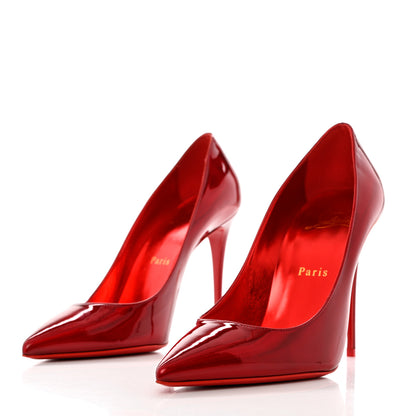 Christian Louboutin Metallic Patent Psychic So Kate 100 Pumps 37.5 Loubi 3 of 9