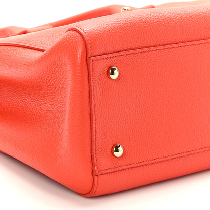 Chanel Grained Calfskin Small Neo Executive Shopper Tote Red 8 of 9