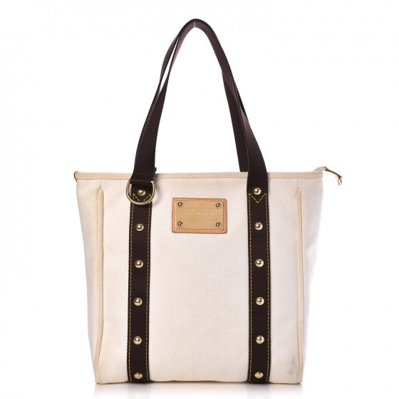 Toile Antigua Cabas MM Tote White