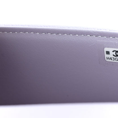 Chanel Shiny Caviar Mini Preppy Coco Shoulder Bag Purple 7 of 10