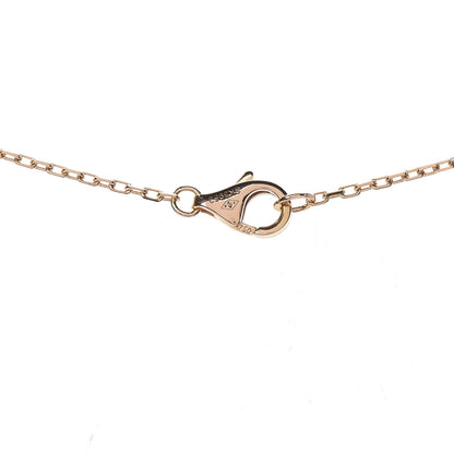 Cartier 18K Pink Gold Diamond Logo Pendant Necklace 6 of 6