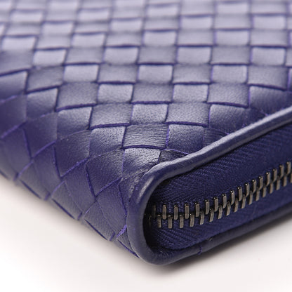 Bottega Veneta Nappa Intrecciato Zip Around Wallet Atlantic 8 of 8