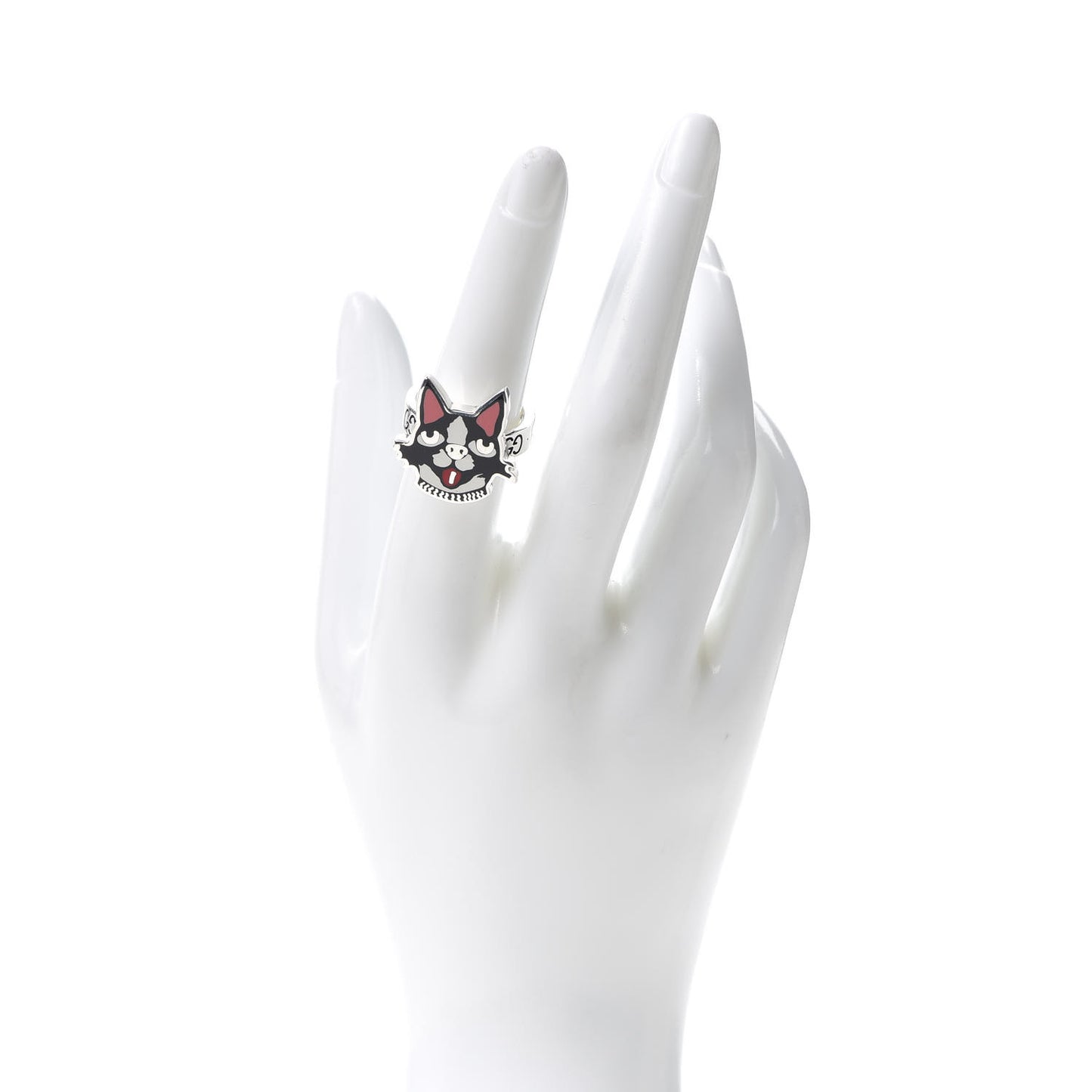 Sterling Silver Enamel Bosco Ring 54 7