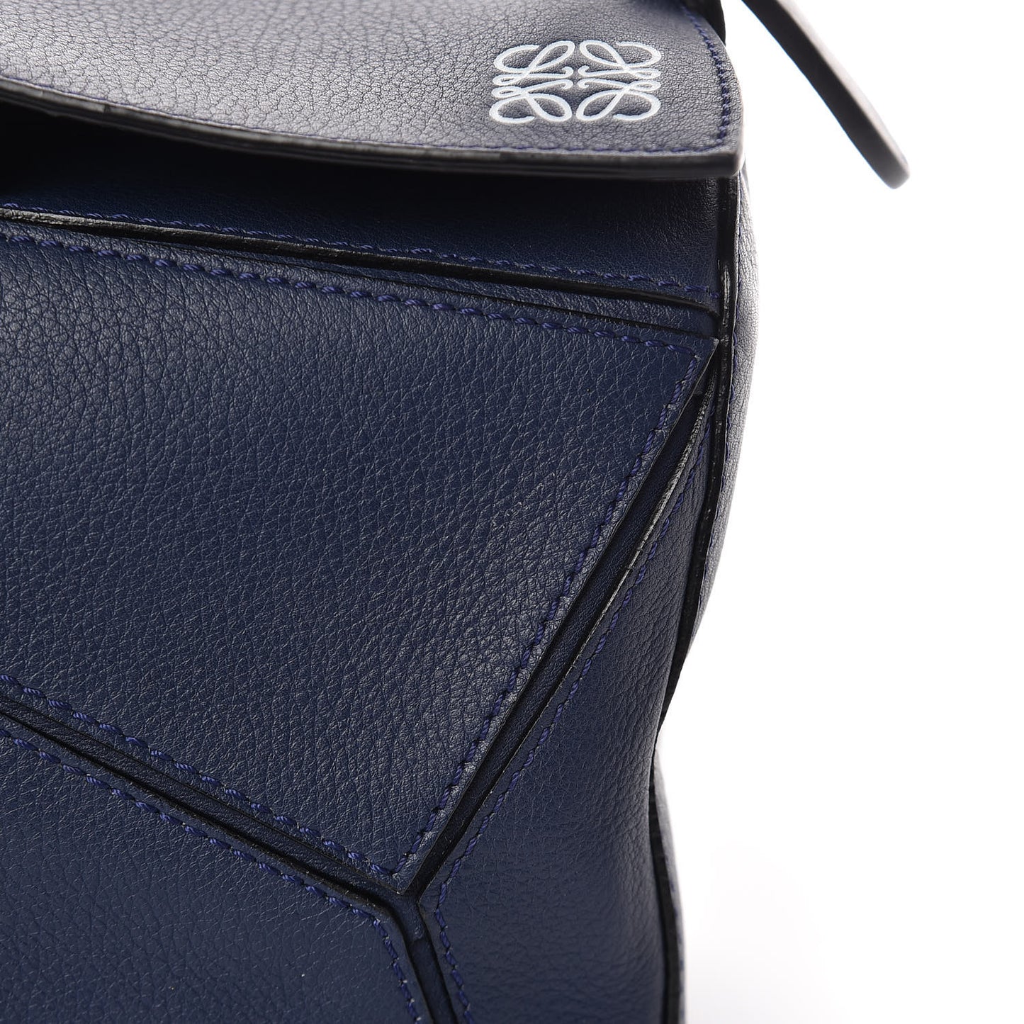 Calfskin Small Puzzle Bag Marine