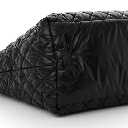 Chanel Nylon Quilted Large Coco Cocoon Tote Black 9 of 11