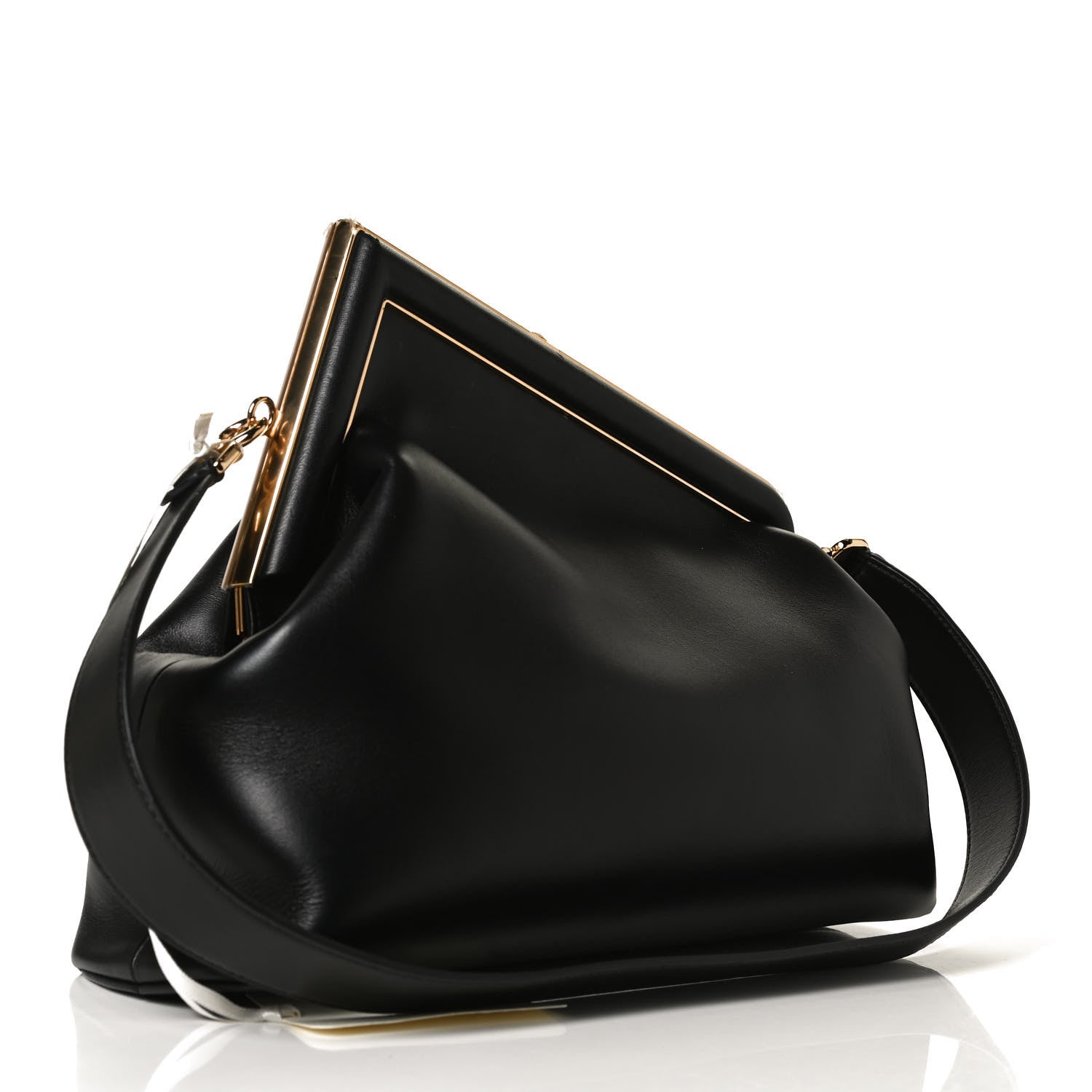 Fendi Shiny Nappa Medium Fendi First Black 2 of 14