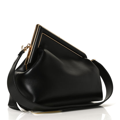 Fendi Shiny Nappa Medium Fendi First Black 2 of 14