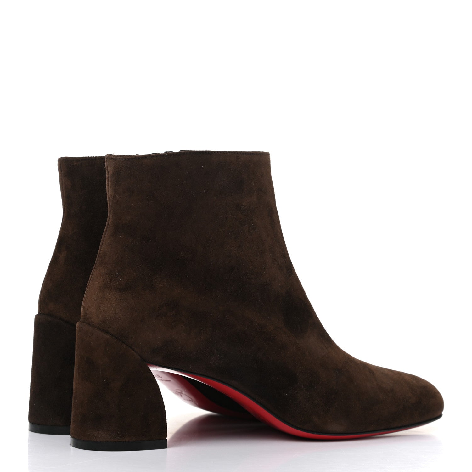 Christian Louboutin Veau Velours Turela 55 Ankle Boots 37.5 Ecureuil 4 of 8