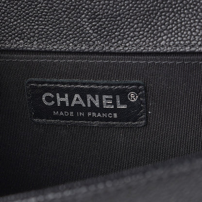 Chanel Caviar Quilted Medium Boy Flap Black 6 of 8