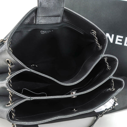 Chanel Iridescent Calfskin CC East West Shopping Tote Black 5 of 7