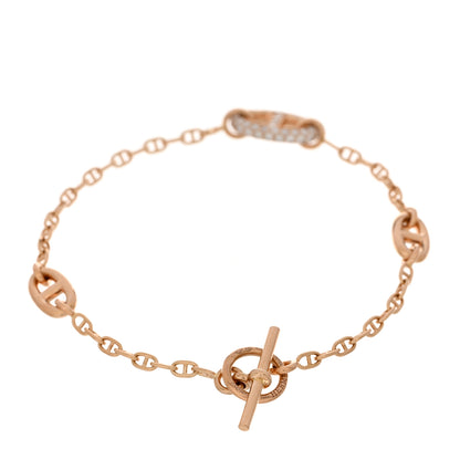 Hermes 18K Rose Gold Diamond PM Farandole Bracelet SH 2 of 3