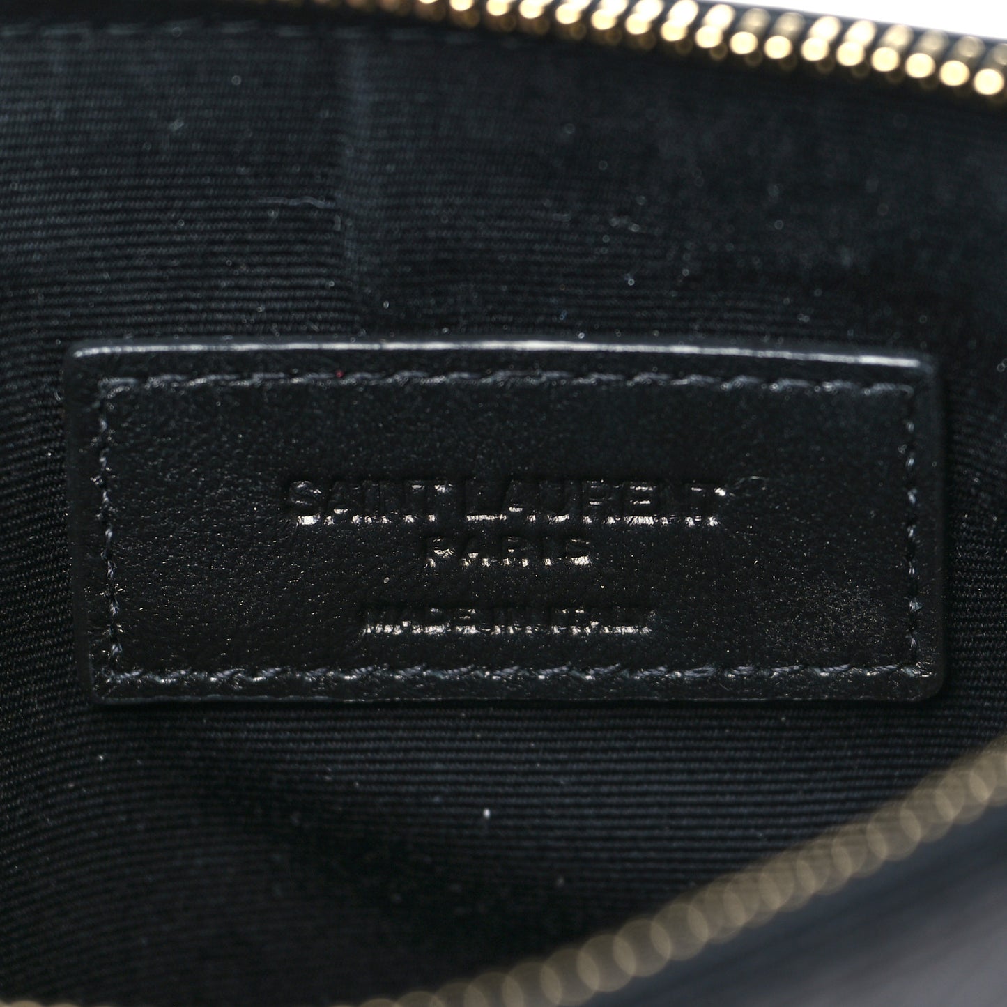 Snakeskin Pouch With Chain Black