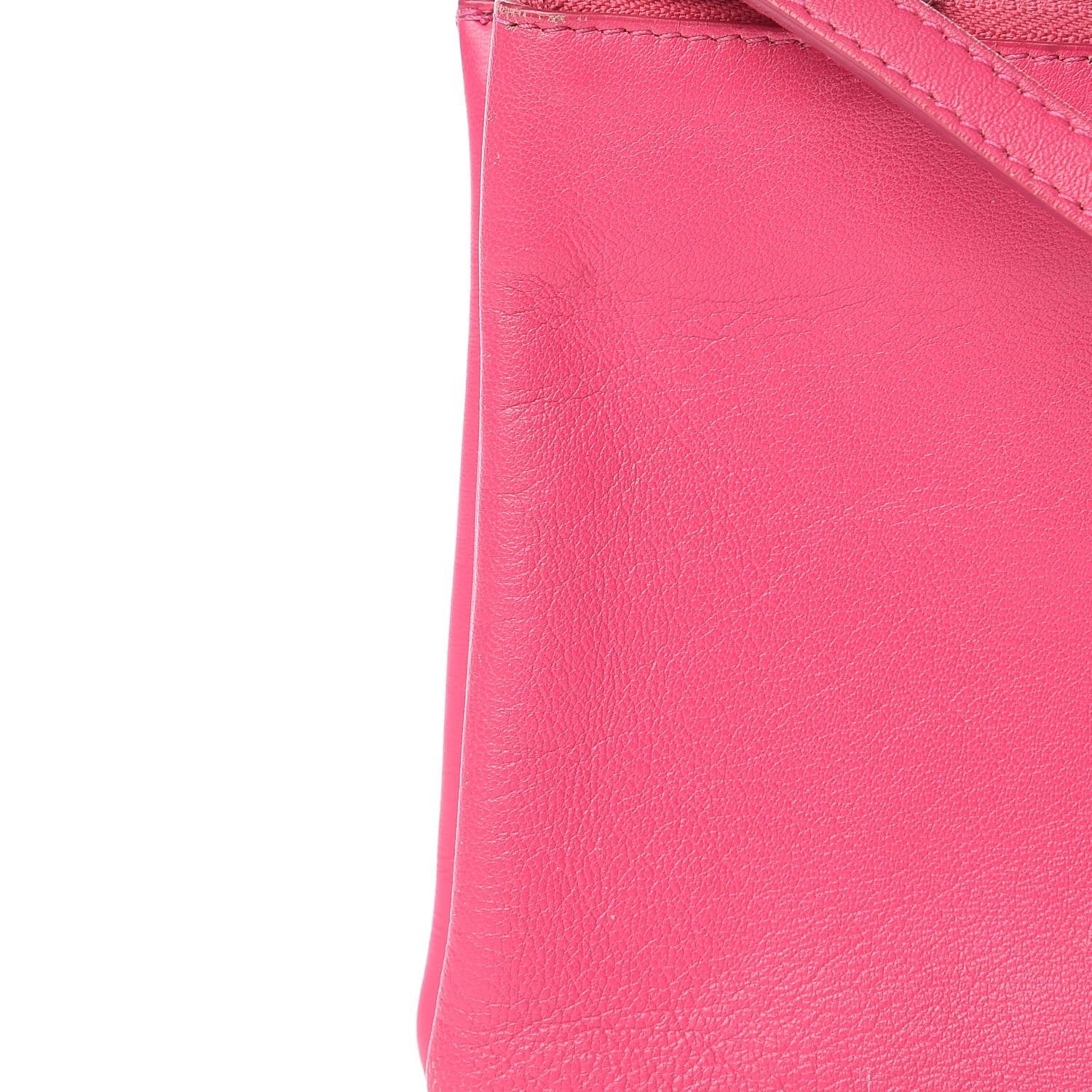 Celine Lambskin Small Trio Crossbody Bag Fluo Fuchsia 16 of 20