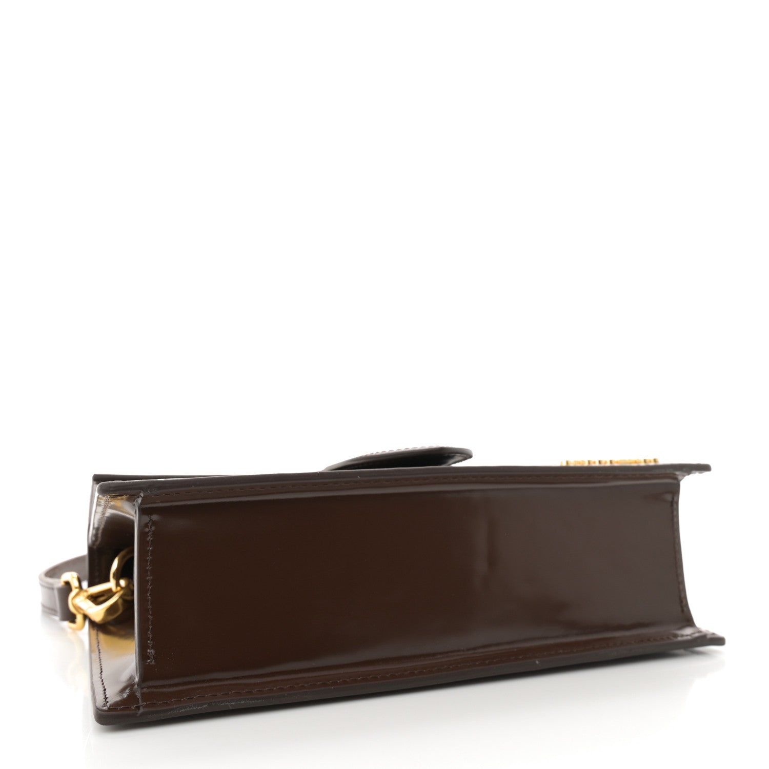 Jacquemus Glazed Calfskin Le Grand Bambino Midnight Brown 4 of 10