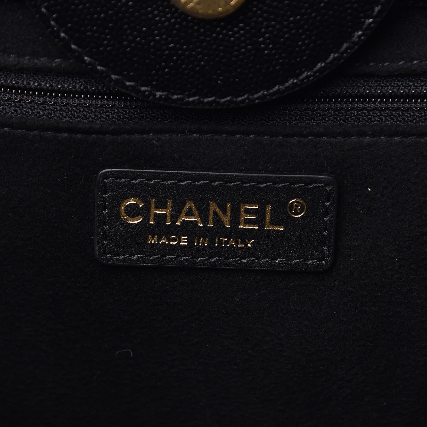 Chanel Caviar Small Studded Deauville Tote Black 6 of 7