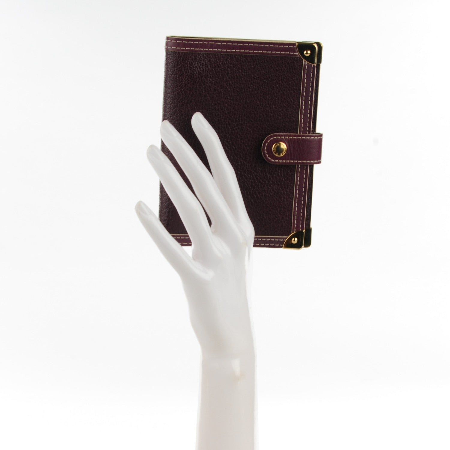 Louis Vuitton Suhali Small Ring Agenda Prune 2 of 8